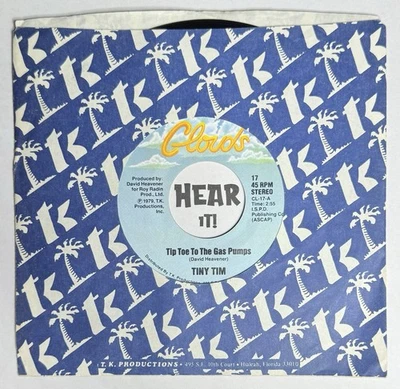 Novelty Oddball 45 TINY TIM Tip Toe To Gas Pump / The Hicky CLOUDS hear EX NM - Image 1 of 3