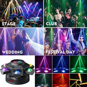 Stage Light RGBW 10 LED 150W Moving Head Light Strobe Roating Effect Light Party - Picture 1 of 10