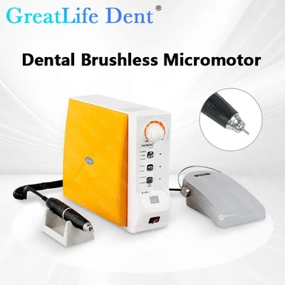 GREATLIFE DENT 60000RPM Dental Micromotor Motor Control Brushless Motor Handpiece Drill Polish