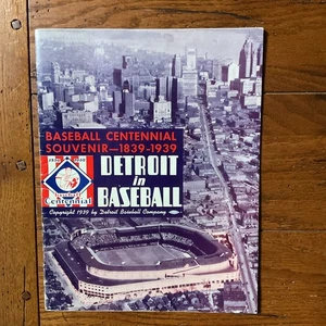 1939 Detroit Tigers Centennial Souvenir Program.   - Picture 1 of 4