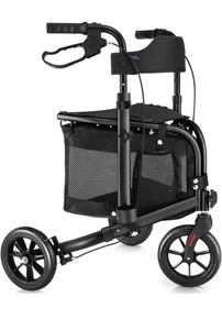 WALK MATE 3 Ruote Deambulatore Deambulatore 10Lbs Schienale Leggero Pieghevole - Foto 1 di 11