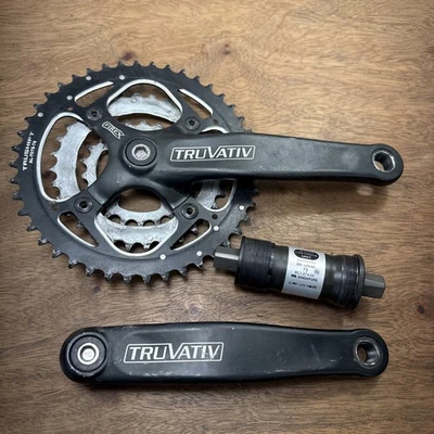 Truvativ FireX 3x9 Crankset 175mm Square Taper  w/ 73mm BB Black - Image 1 of 4