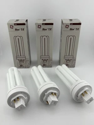 ⚡️3 Lot⚡️GE Biax T/E 32W Compact Fluorescent Lamp F32TBX/827/A/4P 🐕 - Image 1 of 4