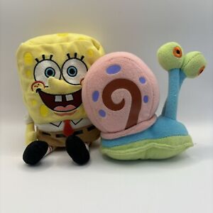 Spongebob Squarepants And Gary TY Beanie Plush Toys 2006 Bundle - Free Post