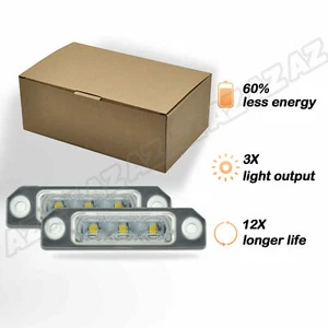 2Pcs Full LED License Plate Tag Light For Ford Mustang Focus Fusion Flex Taurus - Picture 1 of 9