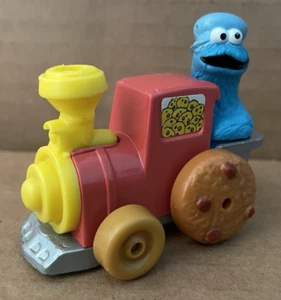 Vintage 1981 MUPPETS Playskool SESAME STREET Cookie Monster Die-cast Train Engin - Picture 1 of 8