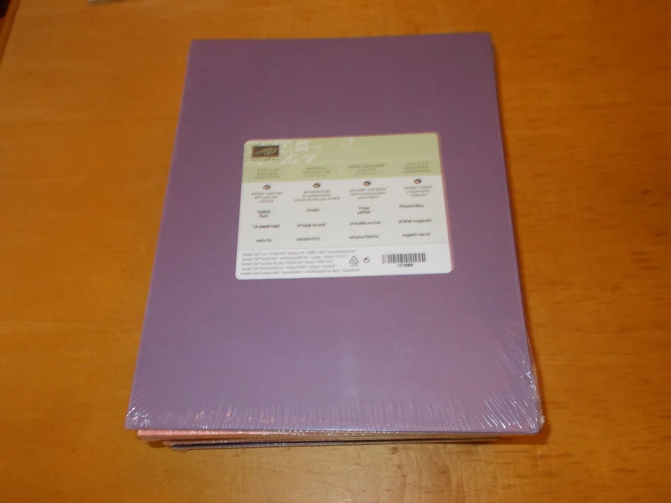 Stampin'Up! PERFECT PLUM 8-1/2" x 11" Cardstock - 24 Sheets NOS - Image 1 of 1