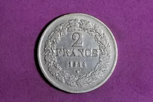 Moneta Argento 2 Franchi Belgio 1844 #M21287 - Foto 1 di 2