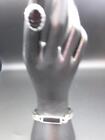 faux black onxy silver tone ring sz 6.5 marked Emmons bracelet cuff w/faux onyx
