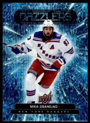 2022-23 Upper Deck Series 1 BLUE DAZZLERS Mika Zibanejad # DZ-45 - Image 1 of 2