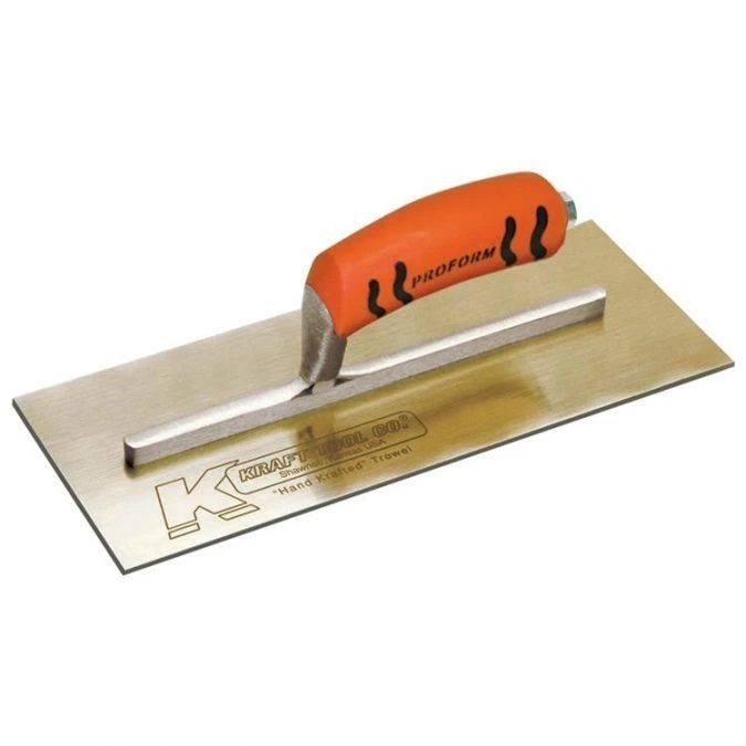 Kraft Tool Golden Stainless Steel Plaster Trowel 11" x 4.5" - Image 1 of 1