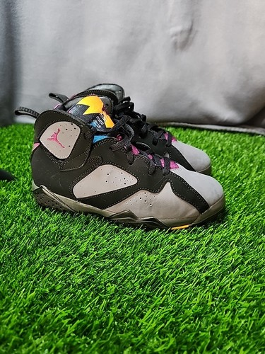 Jordan VII Retro BP Bordeaux 2015 nero grigio gioventù taglia 2 5Y 304773 034