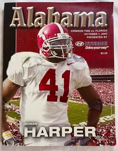 Alabama Crimson Tide Football Program 2005 (Florida Game)-Vintage-Acceptable - Picture 1 of 7