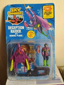 Sky Commanders Deception Raider 1987 con General Plague Kenner nuevo en caja - Imagen 1 de 7