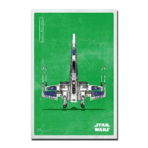 Star Wars Gli Ultimi Jedi X-Wing Starfighter Poster Film Arte Tela Stampa HD - Foto 1 di 5