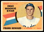 1960 Topps #132 Frank Howard Los Angeles Dodgers VG-VGEX NO RESERVE!