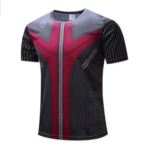 Avengers Hawkeye T-Shirts Superhero Adult Short Sleeve Sport Tight Cool Top Tee - Picture 1 of 5