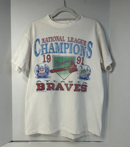 VINTAGE Atlanta Braves 1992 Shirt Baseball World Series Unisex T-Shirt Cover