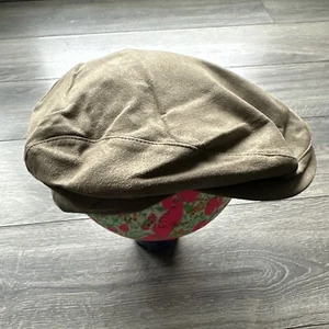 Pendleton Flat Cap Woolen Mills Suede Size M 100% Ivory - Picture 1 of 6