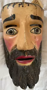 Antique Mexican Dance Mask Dance of Moors & Christians Tixtla Guerrero Folk Art - Picture 1 of 9