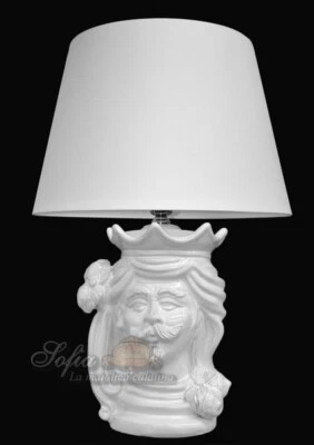 Lumetto Bedside Table Lamp Lamps Moor's head Light Ceramics Lampshade - Image 1 of 2
