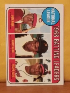 1969 Topps #2 NL Batting Leaders EX-EXMINT Pete Rose Matty Alou Felipe Alou - Picture 1 of 10