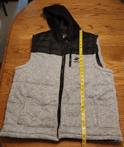 Beverly Hills Polo Hybrid Quilted Puffer Fleece Hooded Full Zip Vest Men’s XL - Picture 1 of 3