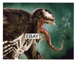 Foto original firmada de la película Venom Tom Hardy 2018 con certificado de autenticidad Marvel Comics - Imagen 1 de 2