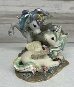 The Hamilton Collection Rainbow Dreams Sweethearts Unicorns Tender Love - Picture 1 of 12