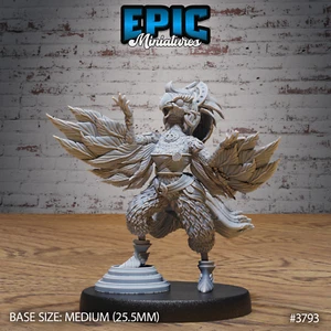 Parrot Bird Folk Female B | Epic Miniatures | RPG Wargaming miniatura impresa en 3D - Imagen 1 de 2