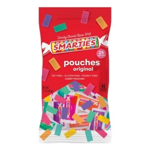 2.3 Oz Bag Smarties Original Candy Pouches Pack Of 25 Gluten-Free Peanut-Free D - Picture 1 of 6
