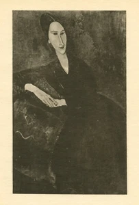 Amedeo Modigliani "Portrait de Madame Zborowska" printed in 1926 - Picture 1 of 1