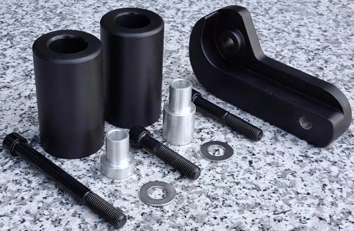 2006-2008 Suzuki GSXR600 GSXR750 GSXR 600 750 BLACK FRAME SLIDERS - Image 1 of 1
