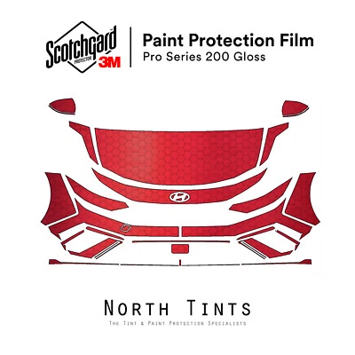 Protección de pintura precortada 3M PRO PPF transparente para Hyundai Elantra N-Line 2024-2025 Foto 1 de 4