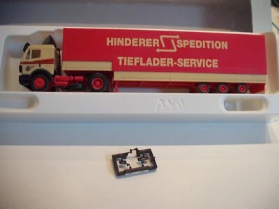 AMW 51991.1 Mercedes Benz 1735 Hinderer Spedition Tieflader-Service 1:87 mit OVP - Bild 1 von 2