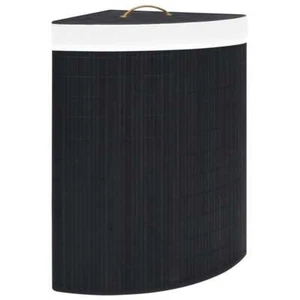 Cesto de Ropa Sucia de Esquina Cesta Portátil Organizadora Bambú 60 L vidaXL - Imagen 1 de 48