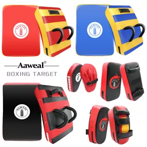 Kick Shield Kickboxing Cuscini Colpi Guanti Thai MMA Allenamento Focus Target Punzonatura - Foto 1 di 39