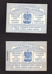 Canada 1954 Wildlife Beaver pannello emissione QEII libretti cuciti graffettati BK48a/b - Foto 1 di 1