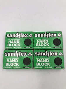 Sandflex Hand Block Medium New For Cleaning / Polishing LOT OF 4 - Picture 1 of 4