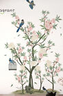 NEW 52” x 32” Apricot Blossoms Blue Birds w/ Bird Cage Wall Vinyl Decal Stickers