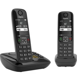 Gigaset AS690 Duo Schnurlos Telefon Freisprechfunktion Display DECT Anrufschutz - Zdjęcie 1 z 4