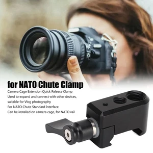 For Rail Clamp Aluminum Alloy Camera Cage Extension Quick Release Clamp - Picture 1 of 21