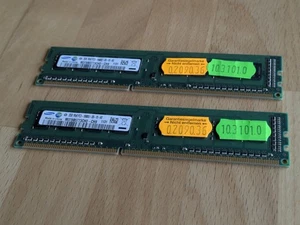 2 Stück Samsung DDR3 2GB 1Rx8-PC3-10600U-09-10-A0 zusammen 4 GB - Bild 1 von 10