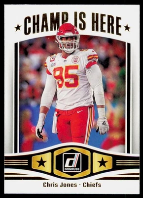 2023 Donruss Chris Jones CIH-16 Champ is Here Kansas City Chiefs - Image 1 of 2