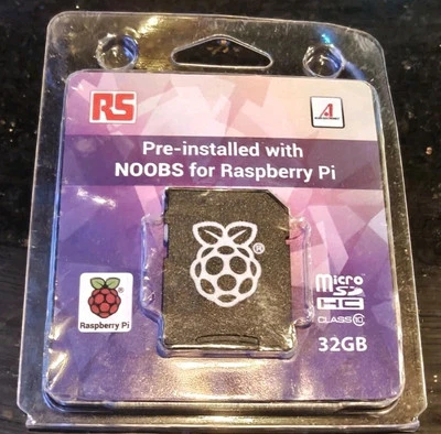 Raspberry Pi NOOBS Preinstalled 32Gb Micro SD Class 10 Speed - Image 1 of 2