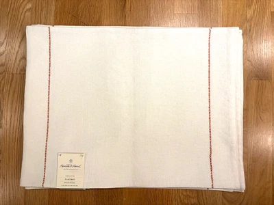 Hearth & Hand Magnolia Dining Placemats White Coral Linen/Cotton Farmhouse SET 8 - Image 1 of 4