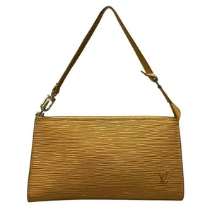 Louis Vuitton Handbag Epi Pochette Accessory 21 M52959 Jaune Leather - Picture 1 of 10