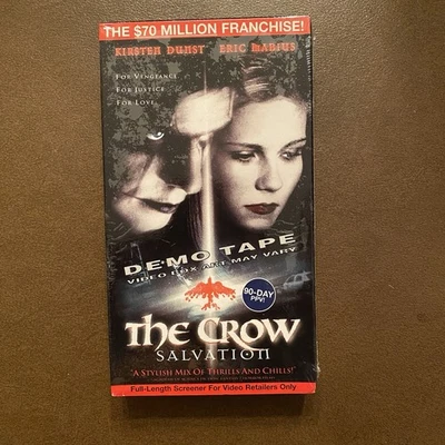 The Crow Salvation VHS 2000 Screener Promo Tape Brand New Sealed - Image 1 of 4