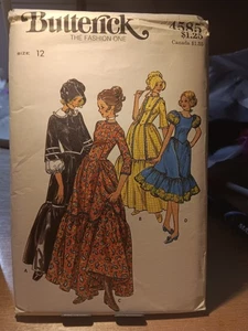 Butterick Frontier Costume Dress Pattern 4585 Uncut Size 12 - Picture 1 of 2