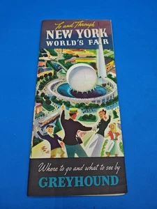 1939 New York Weltausstellung Broschüre von Greyhound Where To Go & See - Bild 1 von 8